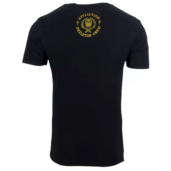 AFFLICTION SNAKE EYES Men's T-shirt BLACK Biker MM - Picture 3 of 8